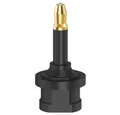 Hama Hama ODT-Adapter Toslink für 3,5-mm Stecker Audio-Adapter Toslink-Kupplung zu Toslink-Kupplung, Hochwertige Audioübertragung