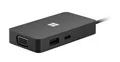 MICROSOFT Surface USB-C Travel Hub Dockingstation, Schwarz