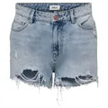 ONLY Jeansshorts ONLPacy (1-tlg) Fransen blau S