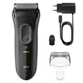 Braun Series 3+ 3000s Black/Grey Trockenrasierer