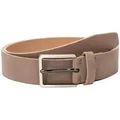 bugatti Synthetikgürtel Men ́s Leather Belt aus echtem Leder braun W120