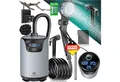 KESSER Gartendusche Campingdusche mit Pumpe & wiederaufladbarem Akku 4000mAh (Mobile Dusche inkl. Duschkopf, 2m Schlauch, Sprühpistole & Halterung), Outdoor Dusche