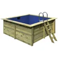KARIBU Rechteckpool, braun, 9772 l, BxH: 350x125 cm