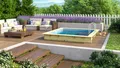 Karibu Rechteckpool Massivholzpool kdi Schwimmbecken Gartenpool, Massivholz, witterungsbeständig, wetterfest