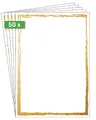SIGEL DP614 Hochwertiges Motivpapier, Druckerpapier, Karton "Golden frame", A4, 50 Blatt, Motiv beidseitig, 200 g, Urkundenpapier, aus nachhaltigem Papier