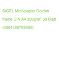 SIGEL Motivpapier Golden frame DIN A4 200g/m² 50 Blatt (4004360785450) (DP614)