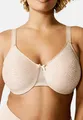 Chantelle Minimizer-BH Magnifique (1-tlg) Minimizer-BH - Bügel BH mit gemoldeten Cups, Elegantes Jaquard-Gewebe, Braun Beige