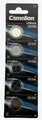 5x Knopfzelle CR1620 Lithium Batterie 3V 70mAh von Camelion im Blister MHD 2031