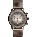 Emporio Armani AR11169 Herren-Armbanduhr, Edelstahl-Gehäuse, Metall-Armband - Braun