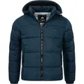 Arctic Seven Herren Winter Steppjacke Navy