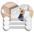 Kindersicherung 3er Pack reer 72040 für Schrank Schublade Weiß Sicherheitsschutz