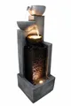 Arnusa Gartenbrunnen Großer Springbrunnen mit Beleuchtung Kaskade Wasserfall Krüge, 109cm Höhe