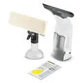 Kärcher Fenstersauger WV 1 Plus, Akkulaufzeit: 20 min, LED-Ladezustandsanzeige, Schmutzwassertank: 100 ml, Gewicht: 0,5 kg, Sprühflasche mit Mikrofaserbezug, 20 ml, Arbeitsbreite der Absaugdüse 250 mm