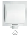 STEINEL 566814 - Wandleuchte, L20, E27, silber, IP44