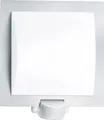 Steinel L20 S 566814 Außenwandleuchte mit Bewegungsmelder Energiesparlampe, LED E27 60W Silber