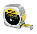 Stanley Bandmaß PowerLock 5 m Kunststoff Bandmaß Rollmaßband