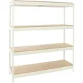 PROREGAL Schwerlastregal Wood Beast Four HxBxT 200 x 150 x 45 cm Fachlast 600 kg Weiß