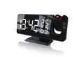 CSL Radiowecker Projektions Wecker Digital, Autodimmer, Dual-Alarm 12 / 24h & USB Projektionswecker, Radio, Temperatur & Luftfeuchtigkeitsanzeige
