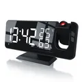 Bearware Projektions Wecker 7 Tasten 2 Weckalarme Snooze LED 15 FM Speicher