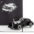 Colognecards Pop-Up Karte Rolls Royce schwarz