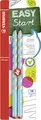 STABILO - Ergonomischer Dreikant-Bleistift für Rechtshänder - EASYgraph in blau - 2er Pack - Härtegrad HB