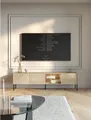 Selsey TV-Schrank MODITY TV-Möbel 3-türig mit Push-to-Open, Glasablage & LED-Licht, 175 cm