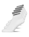Snocks Retro Sneaker Socken (4 Paar) aus Bio Baumwolle - Knöchelsocken mit Streifen - Ankle Socks Herren & Damen - 43-46