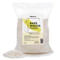 Oputec 1 KG Kerzenwachs Pastillen aus Raps Cremefarbenes Rapswachs Kerzen Wachs