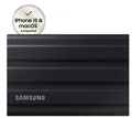 Samsung T7 Shield MU-PE4T0S - SSD - verschlüsselt - 4 TB - extern (tragbar) - PCs, Macs, Android-Geräte, Smart TVs - USB 3.2 Gen 2 (USB-C Steckverbinder) 256-Bit-AES Schwarz (MU-PE4T0S/EU)