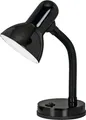 EGLO Tischlampe Basic, Schreibtischlampe Kinder, Leselampe Schwanenhals, flexible Schreibtisch Lampe, schwarze Nachttischlampe mit E27 Fassung