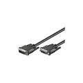 Wentronic Goobay DVI-D FullHD Verlängerungskabel Dual Link, Schwarz, 2 m - DVI-D-Stecker Dual-Link (24+1-Pin) > DVI-D-Buchse Dual-Link (24+1-Pin) (50855)