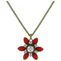 KONPLOTT Kette mit Anhänger KONPLOTT Halskette mit Anhänger Margarita multi antik Messing necklace blau|rot