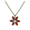KONPLOTT Halskette mit Anhänger Margarita multi antik Messing necklace