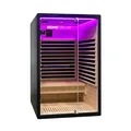 HOME DELUXE Infrarotkabine "NERO M", BxHxT: 120 x 190 x 105 cm, Hemlock-Tannenholz - schwarz
