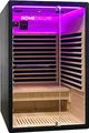 HOME DELUXE Infrarotkabine NERO M – Schwarz, Hemlock (190 x 105 x 120 cm) | s Design & leichte Montage
