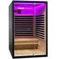 Home Deluxe Infrarotkabine, Schwarz, Holz, 120x190x105 cm, Freizeit, Wellness, Infrarotkabinen