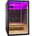 Home Deluxe - Infrarotkabine Nero M - 195 X 120 Cm Für 2 Personen Infrarotkabine Wärmekabine Infrarotsauna Sauna