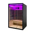 HOME DELUXE Infrarotkabine Infrarotkabine NERO, 43 mm, Hemlock-Tannenholz, schneller Klicksystem Aufbau