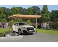 Einzelcarport Lärche Typ AE mit PVC Dach 310 x 510 cm natur