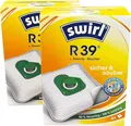 8 Swirl R39 Staubsaugerbeutel für Rowenta Moulinex Staubsauger + 2 Abluftfilter