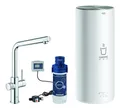 Grohe Red Duo Spültischarmatur mit L-Auslauf und Boiler Größe L - Chrom - 30325001