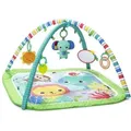 Bright Starts Spielmatte Für Babys, Faltbar Und Entwicklungsfördernd - Grüner Dschungel - Bogen Mit Sensorischen Und Musikalischenspielzeugen, Spiegel