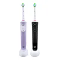 Oral-B Braun Vitality Elektrische Zahnbürste Schwarz/Lila Duo Set 3 Modi