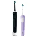 Oral-B Elektrische Zahnbürste - Vitality Pro + 2. Handstück - Black/Lilac Mist