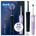NEU Oral B Elektrische Zahnbürste Vitality Pro D103 Duo Schwarz Lila Timer Akku