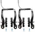 RUJOI Fahrradbremsen Set,Mountainbike V-Bremsen Typ,V-Brake Ersatzset für MTB,Rennrad,BMX,E-Bike Schwarz (2er Pack)