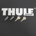 Thule 2x Ersatzschlüssel +Schloß Stahl N094 für Dachträger Boxen Fahrradträger