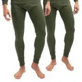 Celodoro 2er Pack Herren Ski-Thermo Unterhose - Olive XL
