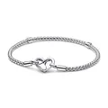 Pandora Perlenarmband Armband Studded Chain 592453C00-18 Silber