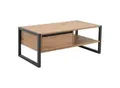Mid.you Couchtisch, Eiche, Anthrazit, Holzwerkstoff, 1 Schublade(n) Schubladen, rechteckig, Kufe, 55x40x100 cm, Wohnzimmer, Wohnzimmertische, Couchtische